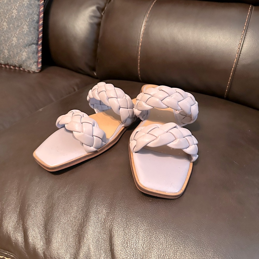 Purple Braided Sandal Time&Tru